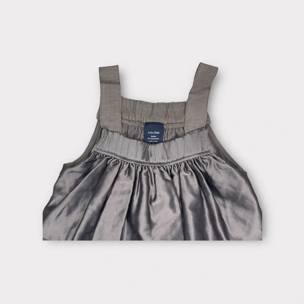 Gap Gray Front Tiered Tank Dress